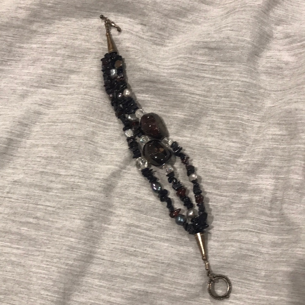 3 strand beaded bracelet